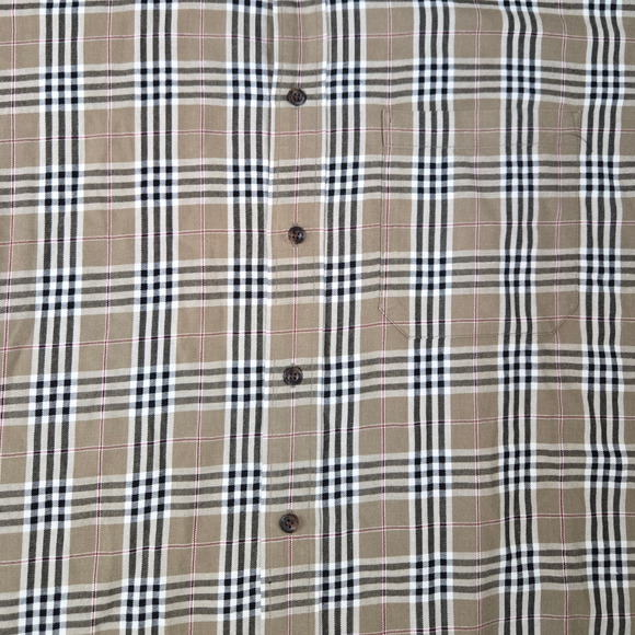 90s Vintage Pendleton Canterbury Cloth Tan Black Plaid Button Up Flannel Size XL - Picture 2 of 5